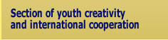 Section of youth creativity and international cooperation